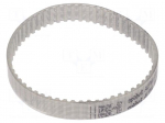 Timing belt | T2.5 | W: 6mm | H: 1.3mm | Lw: 145mm | Tooth height: 0.7mm
