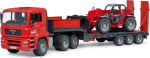 Bruder MAN TGA low loader with Manitou telehandler MLT 633, model vehicle