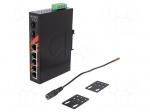 Industrial module: switch Ethernet | unmanaged | 12&divide;48VDC | RJ45 | 6W