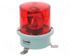 Signaller: lighting | rotating light | red | Series: SH1 | 24VDC | IP66