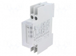 Timer | 0,02s&divide;300h | SPDT | 250VAC/4A | 12&divide;240VAC | 12&divide;240VDC | DIN | IP20