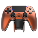 Juhtmevaba m&auml;ngukontroller Deltaco Gaming GAM-199-ORANGECOPPER Bluetooth/USB PlayStation 5, PC, Android, iOS Orange, Brown