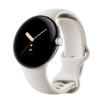 Kell Google Pixel Watch LTE 41mm Polished Silver korpus spordirihmaga - Chalk
