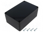 Enclosure: multipurpose | X: 90mm | Y: 135mm | Z: 55mm | ABS | black | IP65
