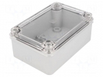 Enclosure: multipurpose | X: 80mm | Y: 120mm | Z: 50mm | grey | IP65