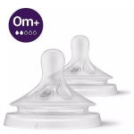 Philips Avent SCY962/02 Natural Response Silicone Teats Slow Flow 0M+ (2 pcs)