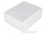 Enclosure: with panel | TUF | X: 105mm | Y: 120mm | Z: 52mm | aluminium