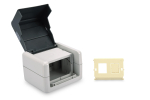 Digitus Outdoor Surface Mount Box with Hinged Lid, incl. Inlet for 2 x Keystone Modules, IP44