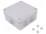 Enclosure: junction box | X: 113mm | Y: 113mm | Z: 58mm | wall mount