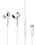 Vadu austiņas 1,1 m (USB-C) Encok CZ17, baltas
