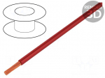 Wire | Silivolt&reg;-1V | stranded | Cu | 1x0,5mm2 | silicone | red | 1.5kV