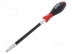 Screwdriver | hex socket | with flexible shaft | Overall len: 261mm
