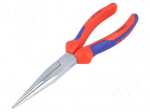 Pliers | curved,half-rounded nose | 200mm