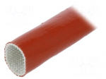 Insulating tube | Mat: glass fibre coated  with silicone rubber