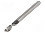 Drill bit | PCB | &Oslash;: 3.3mm | L: 38.2mm | 1/8" (3,175mm)
