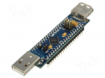 Dev.kit: FTDI | USB A x2 | FIFO,I2C,SPI,UART,USB device,USB hub