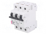 Circuit breaker | 400VAC | Inom: 20A | Poles: 3 | DIN | Charact: C | 10kA