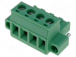 Pluggable terminal block | 5.08mm | ways: 4 | straight | plug | female