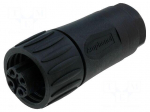 Connector: circular | plug | PIN: 4 | female | screw terminal | 400V | 16A