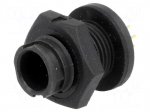 Connector: circular | Series: EN2 | socket | male | THT | PIN: 6 | 3A | IP68