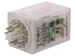 Relay: electromagnetic | 3PDT | Ucoil: 110VAC | 10A/250VAC | 10A/24VDC