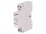 Contactor: 2-pole installation | NO x2 | 24VAC | 24VDC | 32A | DIN | CN32