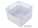 Enclosure: multipurpose | X: 120mm | Y: 120mm | Z: 90mm | polycarbonate