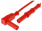 Test lead | 20A | with protection | Len: 1m | red | Cond.cross sec: 1mm2