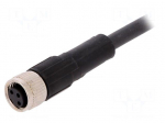 Connection lead | M8 | PIN: 3 | straight | 2m | plug | 60VAC | 4A | -25&divide;80&deg;C