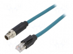 Cable: for sensors/automation | PIN: 8 | female | X code-ProfiNET