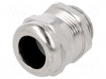 Cable gland | M20 | 1,5 | IP68 | Mat: brass | Body plating: nickel