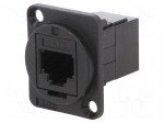Coupler | FT | Cat: 3 | Layout: 6p6c | RJ12 socket,both sides | 19x24mm
