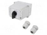 Switch: cam switch | Stabl.pos: 3 | 40A | L-0-P | Poles: 3 | Pos: 3 | IP65