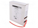 Heat shrink sleeve | glueless | 2: 1 | 6.4mm | L: 5m | red | polyolefine