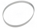 Timing belt | T5 | W: 12mm | H: 2.2mm | Lw: 480mm | Tooth height: 1.2mm