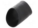 Heat shrink boot | glueless,angular | 27mm | black | -75&divide;150&deg;C