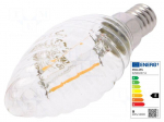 LED lamp | white warm | E14 | 230VAC | 250lm | P: 2W | 2700K | CRImin: 80