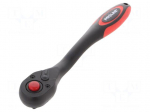 Wrench: rattle | 1/2" | with switch | 257mm | Teeth: 72
