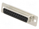 Connector: D-Sub | PIN: 25 | plug | female | for panel mounting | HD