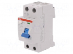 RCD breaker | Inom: 25A | Ires: 30mA | Max surge current: 5000A | IP20