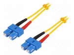 Fiber patch cord | OS2 | SC/UPC,both sides | 3m | 9/125um | LSZH | blue