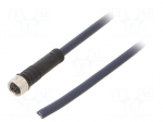 Cable: for sensors/automation | M8 | PIN: 4 | straight | 3m | plug | 30VDC
