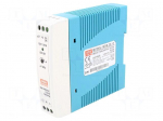 Power supply: switching | for DIN rail | 20W | 12VDC | 1.67A | OUT: 1
