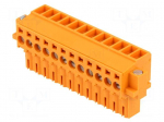Connector: pluggable terminal block | plug | female | 17A | 320V | PBT