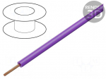 Wire | LiY | stranded | Cu | 0.25mm2 | PVC | violet | 100V | 25m | Class: 5