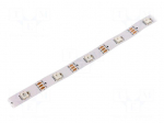 Programmable LED tape | RGB | 5050 | LED/m: 30 | 10mm | IP20 | 140&deg; | 9W/m