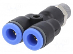 Push-in fitting | Y-Yap spliYYer | -0.95&divide;15bar | Thread: R 1/8"