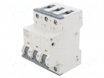 Circuit breaker | 230/400VAC | Inom: 16A | Poles: 3 | Charact: C | 10kA