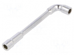 Wrench: socket spanner | L-type | HEX 8mm | L: 120mm