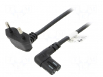 Cable | 2x0.75mm2 | PVC | 2m | black | 2.5A | 250V | Sonos